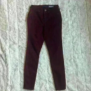 Aeropostal‎ maroon high waisted Jegging size 000 regular